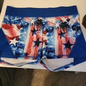 Justice Blue and White Shorts